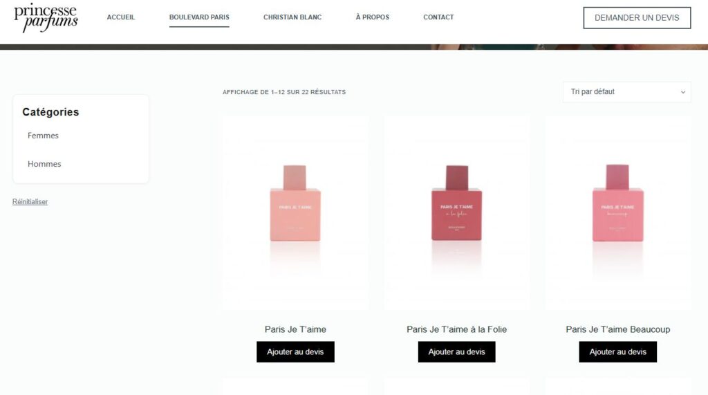 le site princess parfum