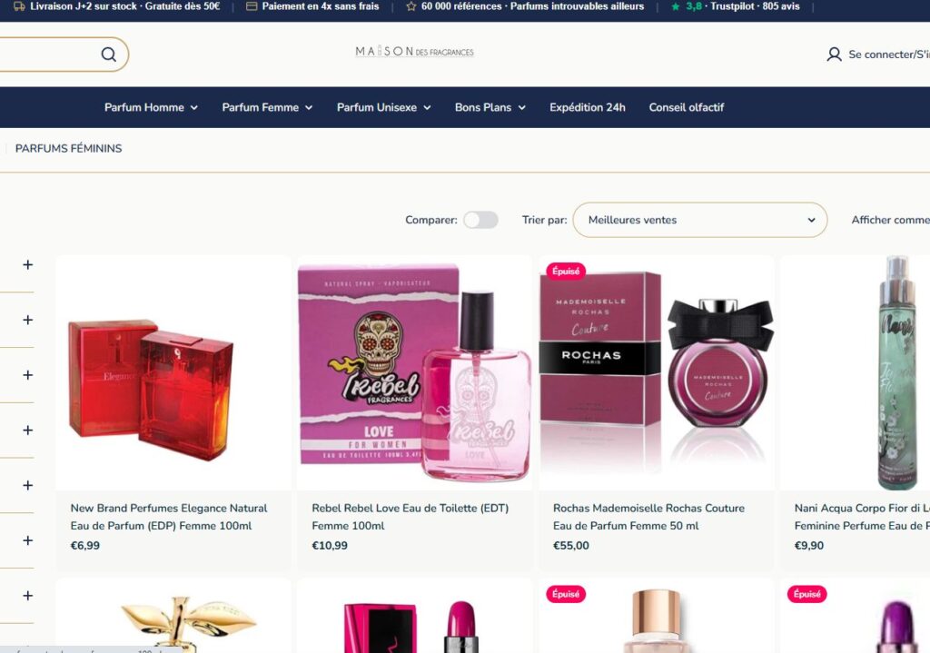 maison des fragrances grossiste parfum