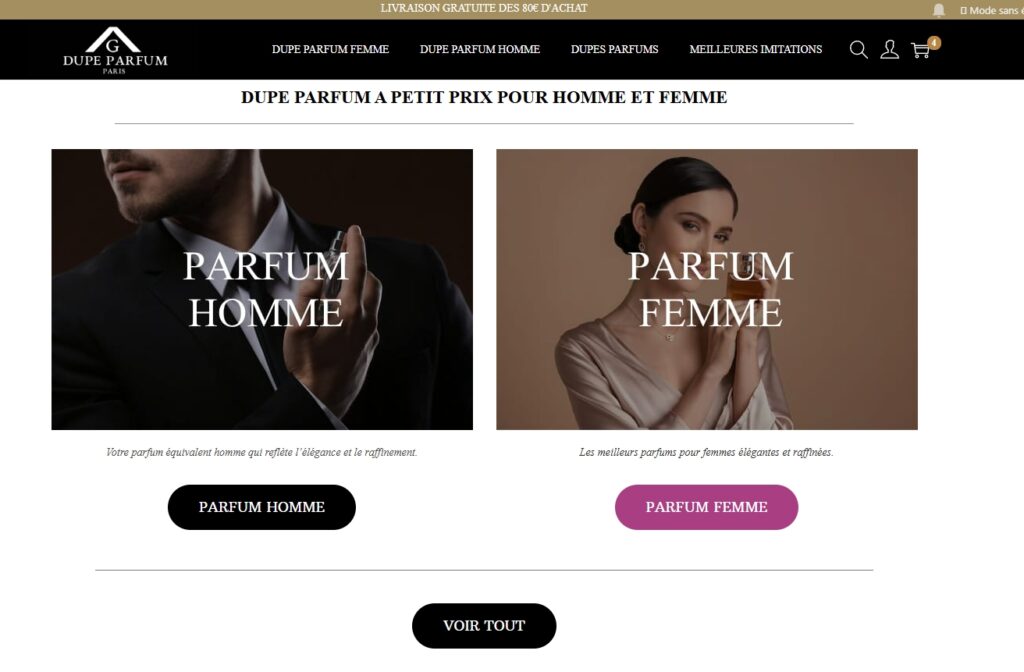 site dupe parfum
